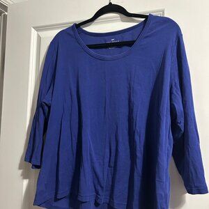 Talbots Purple Long Sleeve Shirt - Size 2x